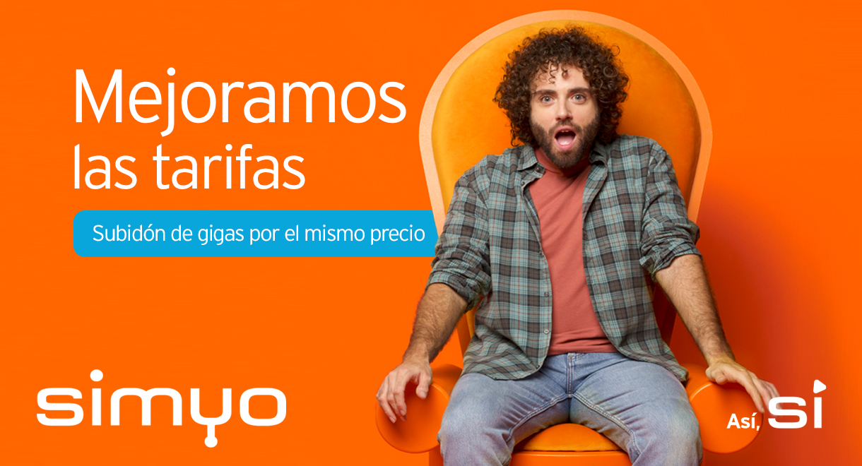 Simyo se refuerza con más gigas sin subir precios